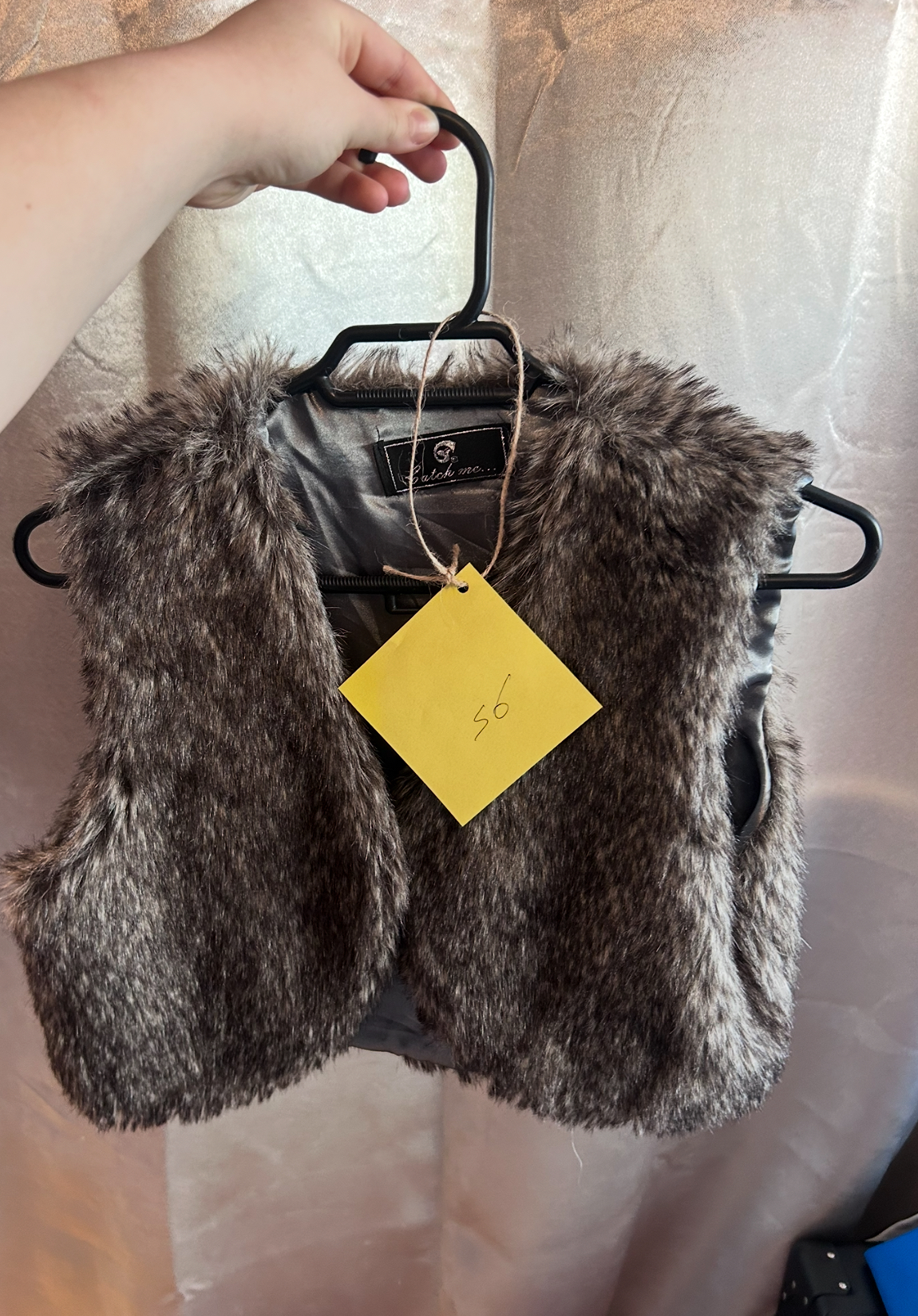 Gilet sans manche en fourrure 